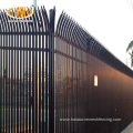 Durable pvc coated security steel palisade fence panels